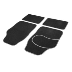 Set covorase auto textile universale Carguard 64 x 44 cm | 44 x 29 cm - negru - gri