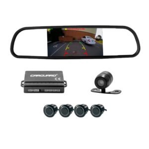 Set senzori de parcare cu camera video și ecran în oglinda retrovizoare - Carguard