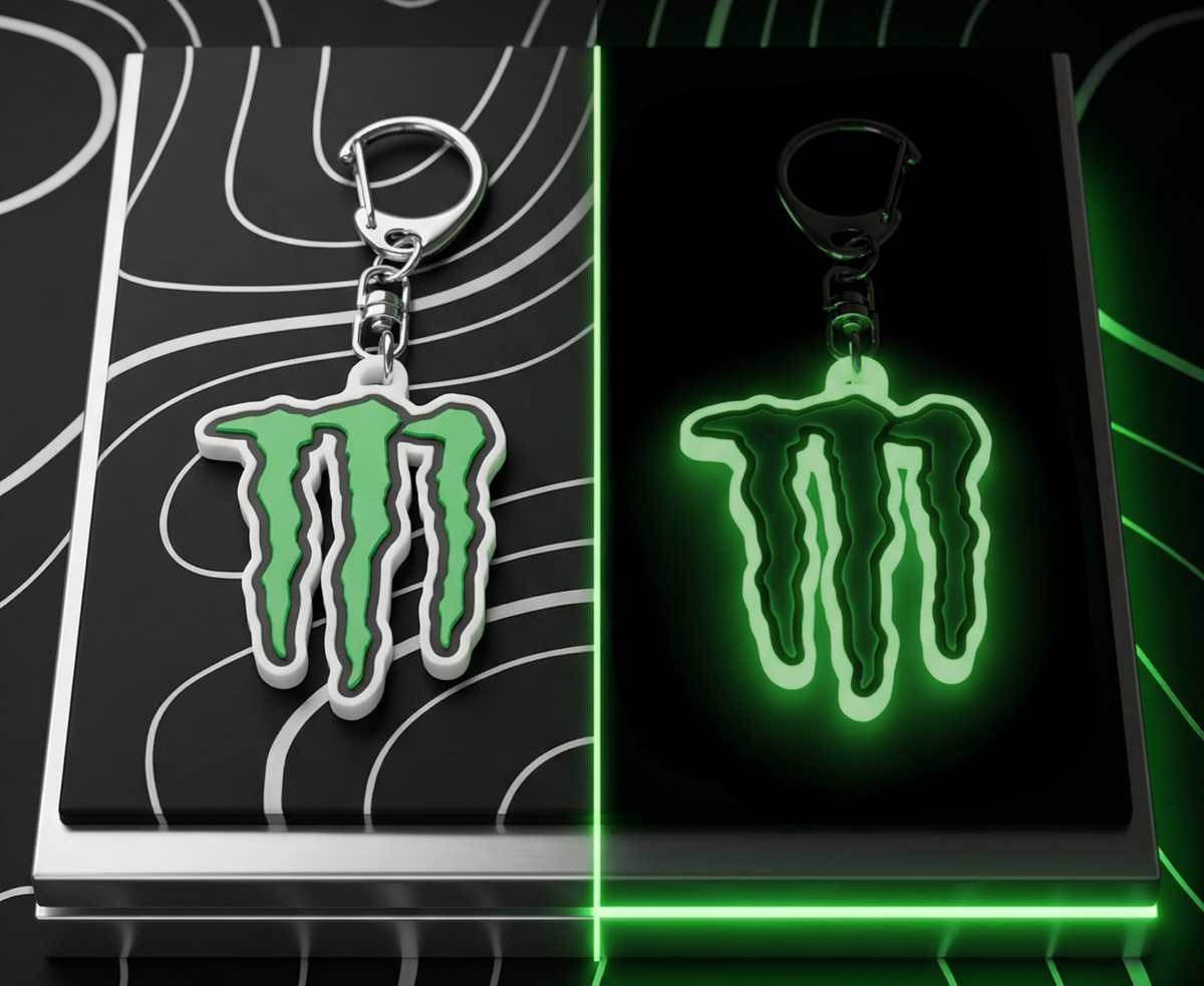 Breloc Monster Energy Glow-in-the-Dark